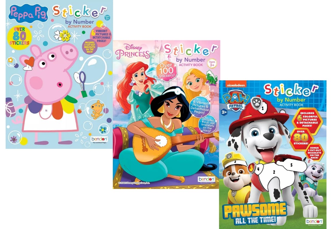 2 Sticker-by-Number Activity Books