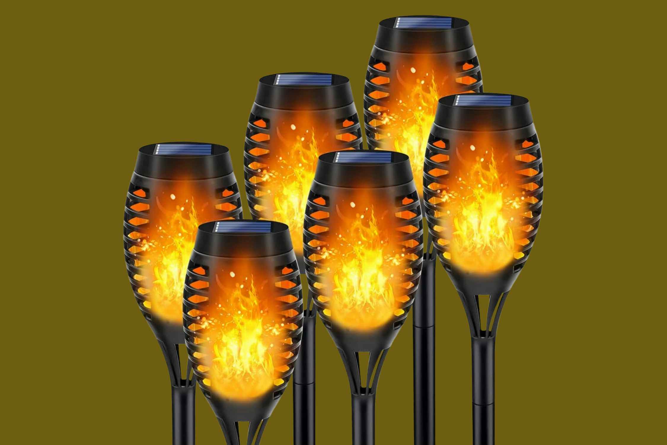 Solar Torch Lights 6-Pack, Only $20.99 on Amazon