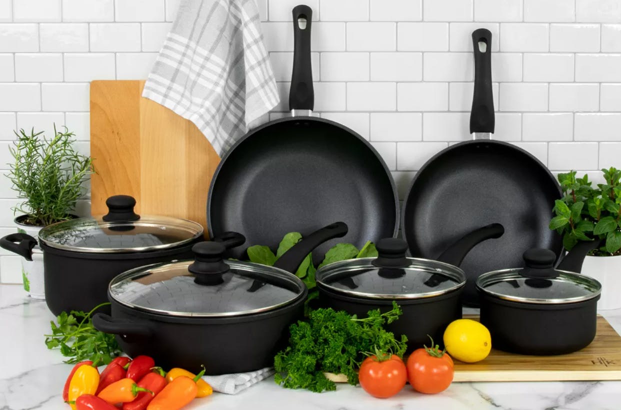 Hell's Kitchen 6-Pc. Nonstick Cookware Set - Macy's