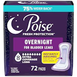Poise Overnight Pads 2-Pack