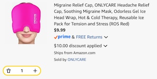 amazon-migraine-cap-cart