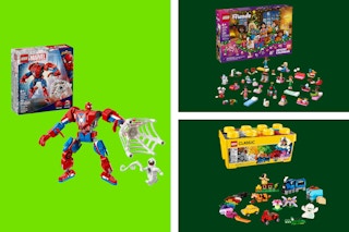 Lego sets in a collage