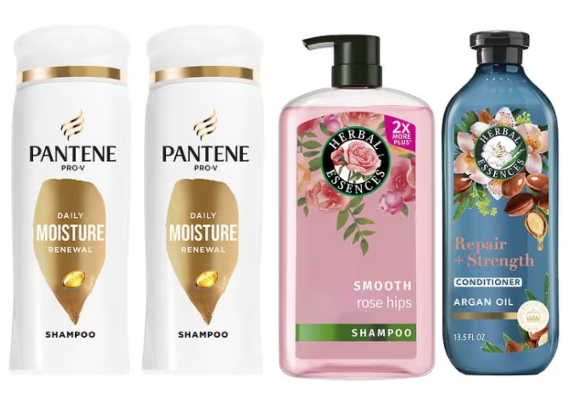 2 Pantene + 2 Herbal Essences