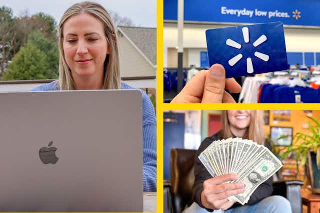 Sign Up for Five Surveys and Earn Walmart Gift Cards and Cash Rewards card image