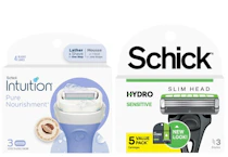 2 Schick Razor Blade Refill Packs