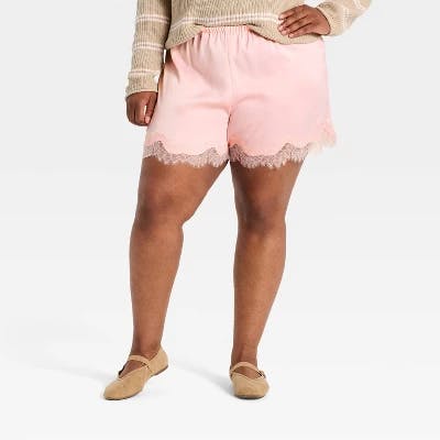 A New Day Women's Lace Trim Shorts