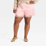 A New Day Women's Lace Trim Shorts