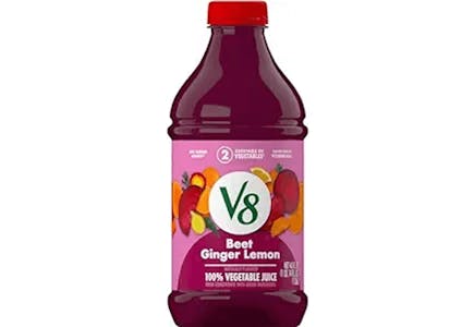 V8 Beet Ginger Lemon Vegetable Juice