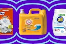 Amazon promotion product collage: All, Hefty, and A&H