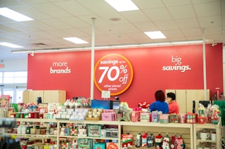 Inside a Bealls Outlet store