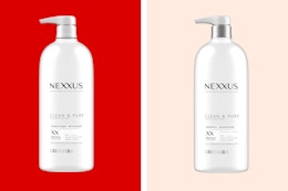 two pump bottles of shampoo and conditioner