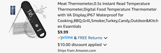 cart meat thermometer