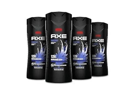 Axe Body Wash 4-Pack