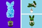 Way to Celebrate Easter Topiary Bunnies