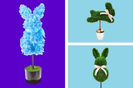 Way to Celebrate Easter Topiary Bunnies