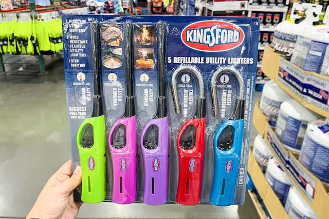 Kingsford Utility Lighters 5-Pack, Only $6.99 at Costco card image
