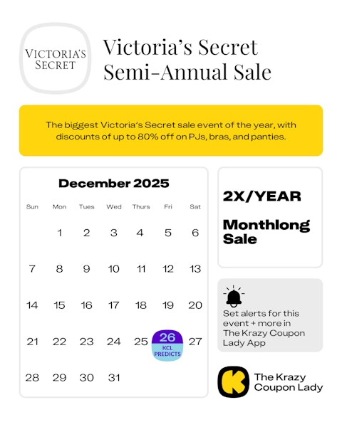 Victoria's Secret Semi-Annual Sale 2025 Dates