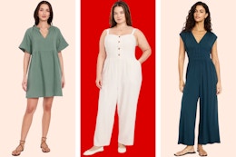 Old Navy Women's Apparel: $10 Dress, $22 Jumpsuit, and More card image