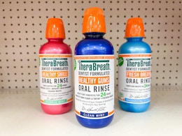 TheraBreath Mouthwash 2-Pack: Get 3 for $29.12 (Reg. $54) card image