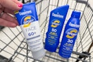 coppertone sunscreen in a cart