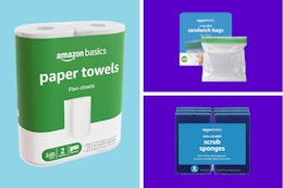 Get 4 Amazon Basics Household Supplies for Under $20 card image