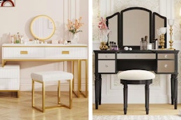 Major Markdown on Makeup Vanity Sets at The Home Depot (Up to 63% Off) card image