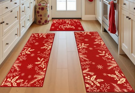 Holiday Aisle Washable Rug Set