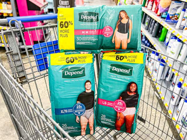 Ibotta Users: Save Up to $10 on Depend Underwear at Walmart card image