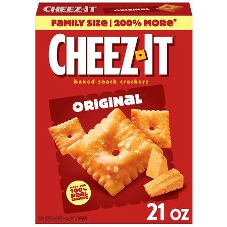 2 Cheez-It Family Size Cracker Boxes
