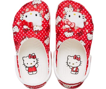 Crocs Kids' Hello Kitty Red Classic Clog