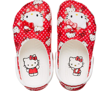 Crocs Kids' Hello Kitty Red Classic Clog