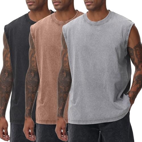 Mens Workout Tank Tops 3-Pack