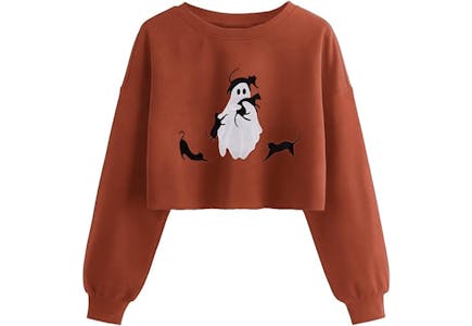 Women's Halloween Crop Sweatshirt