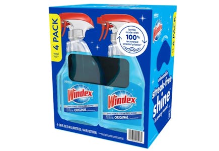 Windex Glass Cleaner 4-Pack