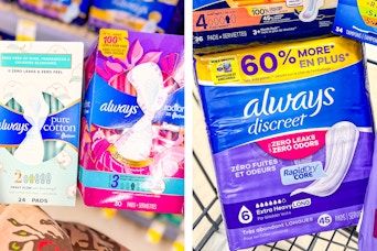 always discreet and radiant pads collage