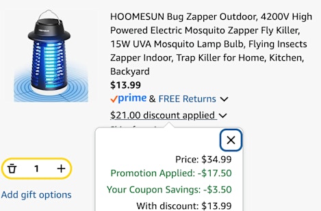 cart bug zapper