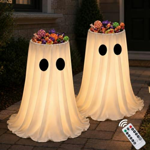 Halloween Ghost Candy Bowl Set