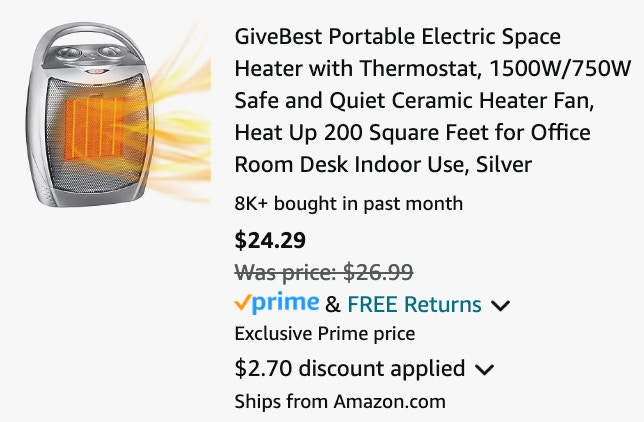 Space Heater cart