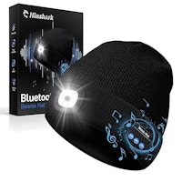 Bluetooth Beanie w/ LED Headlamp