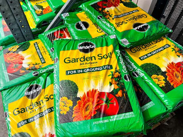 Miracle Gro Garden Soil, Just $2 a Bag at Home Depot card image