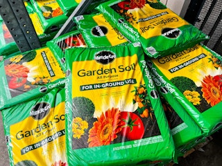 home depot miracle gro garden soil stacked
