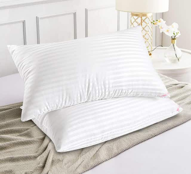 Queen-Sized Bed Pillow 4-Pack, Only $32.99 on Amazon card image