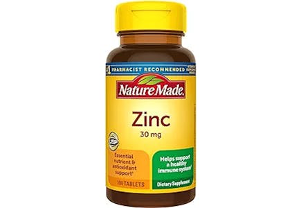 2 Nature Made Zinc Vitamins