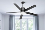 a ceiling fan attached to a ceiling