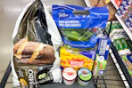 meijer groceries in shopping cart