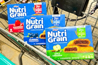 kelloggs nutri grain bars in shopping cart
