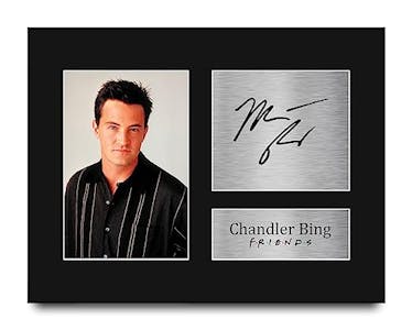 Chandler Bing Autograph Print