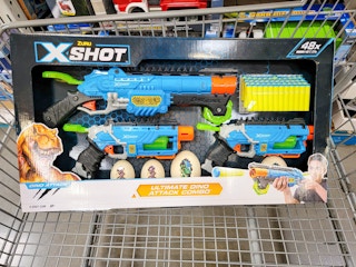 zuru xshot dart gun set with dinosaur targets