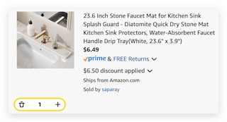 Stone Faucet Mat