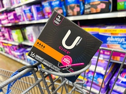 U by Kotex 16-Pack of Tampons, Just $2 With Walmart Cash card image